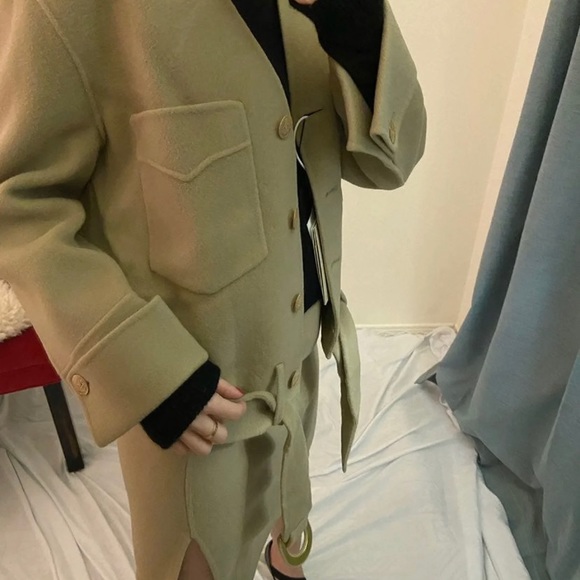 SOLD-LOW PRICE New with Tag! 2-piece 100% Wool Skirt Coat - Picture 2 of 7